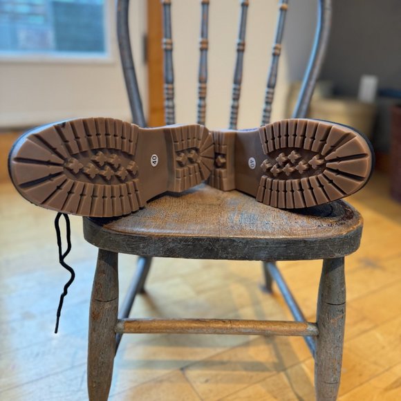 Harlow and Lloyd purple cosmos print combat boots - Picture 2 of 5